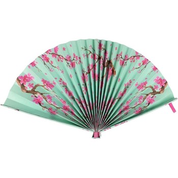 Legami Folding Paper Fan, Fiesta And Siesta, 19,5X2 Cm, Bloom Theme, Elastic Closure To Take It Always With You, To Cool Off PAP