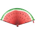 Legami Folding Paper Fan, Fiesta and Siesta, 19,5x2 cm, Alhoa Theme, Elastic Closure to Take It Always With You, to Cool Off PAP