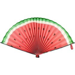 Legami Folding Paper Fan, Fiesta and Siesta, 19,5x2 cm, Alhoa Theme, Elastic Closure to Take It Always With You, to Cool Off PAP