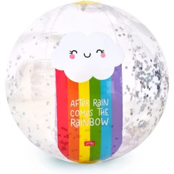 Legami Good Vibes Inflatable Beach Ball, Rainbow Color, One Size, BB0007 8054117628130