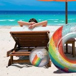 Legami Good Vibes Inflatable Beach Ball, Rainbow Color, One Size, BB0007 8054117628130