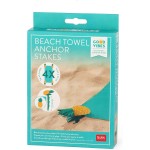 Legami Good Vibes, Set of 4 Unisex Youth Beach Towel Pegs, Casual Backpack, One Size BCLIP0001 8054117621612