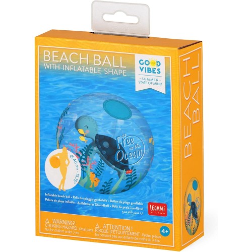Legami Leg Inflatable Beach Ball - Sea Turtle BBS0001 8053610784596