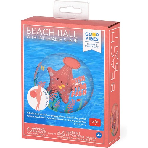 Legami Starfish Inflatable Beach Ball 40 cm BBS0002 8053610784602