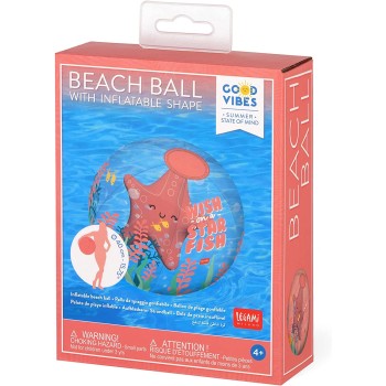 Legami Starfish Inflatable Beach Ball 40 cm BBS0002 8053610784602