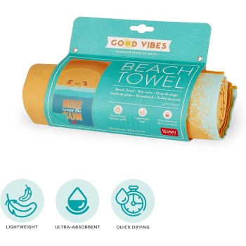 Legami Leg Beach Towel - Sun BT0024 8053610784589