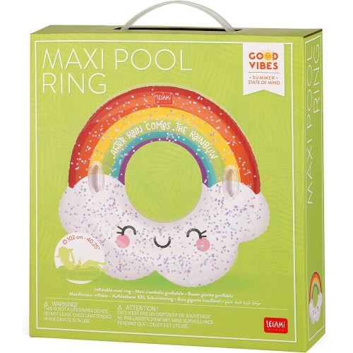 Legami Leg Maxi Pool Ring - Rainbow SWIM0011 8053610784633