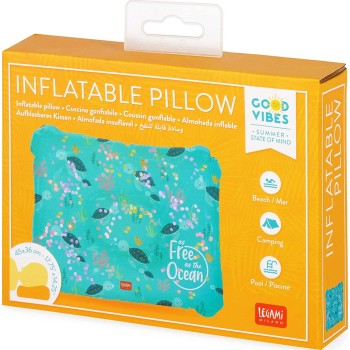 Legami Leg Inflatable Pillow - Sea Turtle IP0005 8053610784671