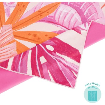 Legami Πετσέτα Παραλίας Maxi Beach Towel - Tropical, Περιλαμβάνεται Θήκη 175x200 cm BTM0004 8053610783810