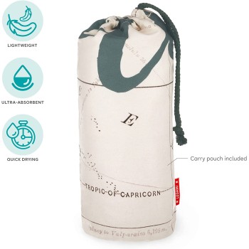 Legami Πετσέτα Παραλίας Maxi Beach Towel - Travel Περιλαμβάνεται Θήκη 175x200 cm BTM0001 8052461961545