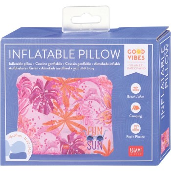 Legami Inflatable Cushion for the Sea Swimming Pool Camping Comfortable and Ultralight Tropical IP0004 8053610784664