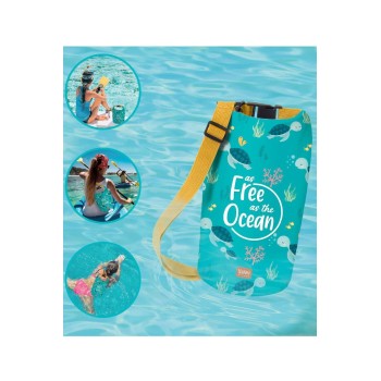 Legami Στεγανή Αδιάβροχη Τσάντα Dry Bag 10 L - Sea Turtle DBA0006 8053610784749