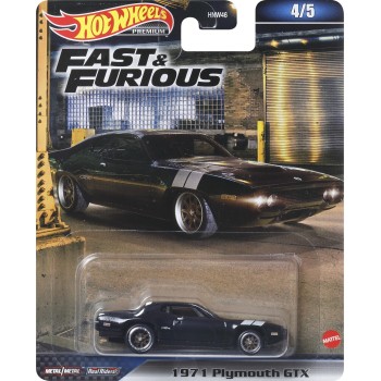 Mattel Hot Wheels Συλλεκτικά Αυτοκινητάκια Fast and Furious 1971 Plymouth Gtx HNW46 / HNW55 194735151233