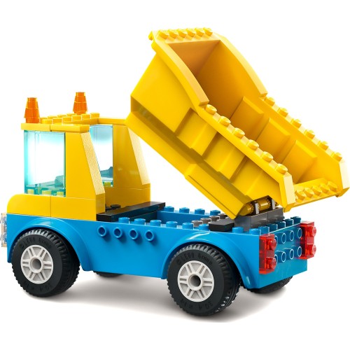 LEGO City Φορτηγά Οικοδομικών Υλικών Και Γερανός Με Μπάλα Κατεδάφισης 60391 5702017416465
