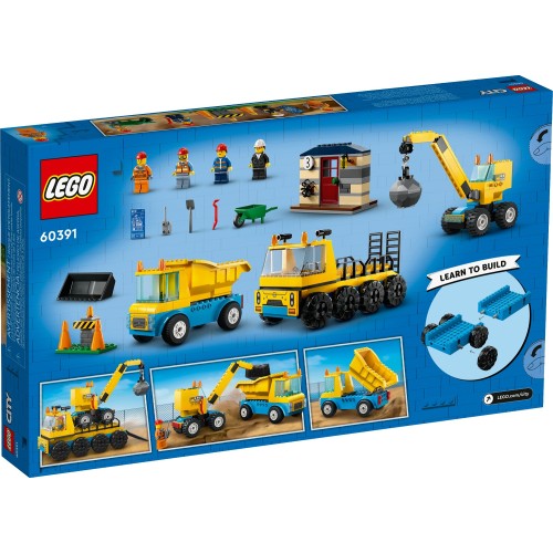 LEGO City Construction Trucks And Wrecking Ball Crane 60391 5702017416465