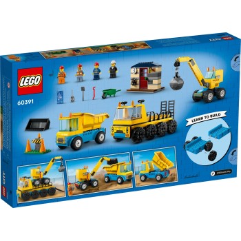 LEGO City Construction Trucks And Wrecking Ball Crane 60391 5702017416465