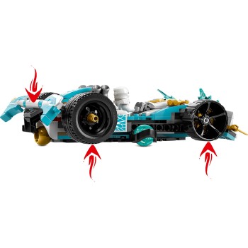 LEGO Ninjago Δυναμικό Σπιντζίτσου Αγωνιστικό Αυτοκίνητο Του Δράκου Ζέιν 71791 5702017413068