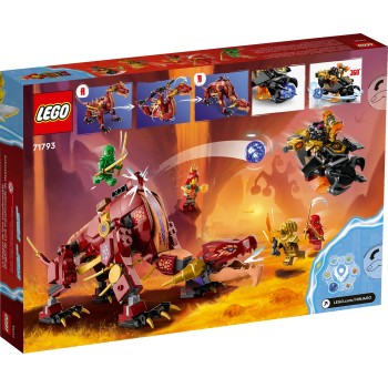 LEGO Ninjago Δράκος Λάβας Που Μεταμορφώνεται Σε Κύμα Φωτιάς 71793 5702017416540