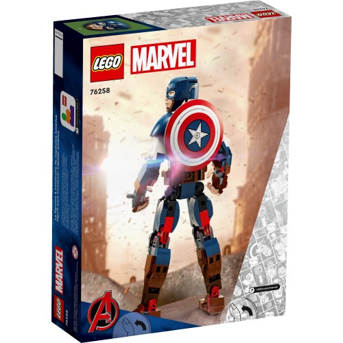 LEGO Marvel Super Heroes Captain America Construction Figure 76258 5702017419749