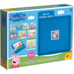 Lisciani Puzzle Progressive 8 Peppa Pig, Multicoloured 60.97838 8008324097838