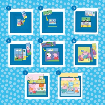 Lisciani Παζλ Progressive 8 Peppa Pig, Πολύχρωμα 25 κομμάτια 60.97838 8008324097838