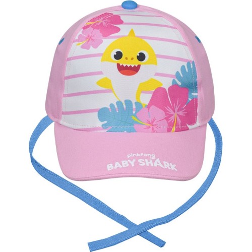 stamion Καπέλο Μπεμπέ Baby Shark Flowers Μέγεθος 48 BS01802 5204679307599