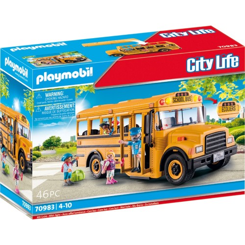 Playmobil City Life School Bus With Students 70983 4008789709837