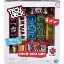 Spin Master Sk8 Shop Bonus Pack Μινιατούρα Τροχοσανίδα 6 Τεμαχίων 32.099495 778988238158