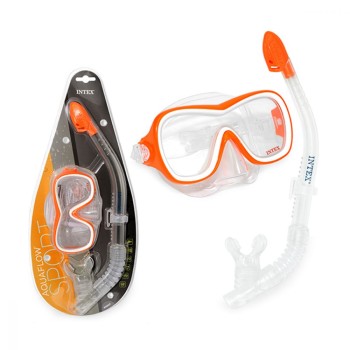 INTEX Wave Rider Swim Set - Σετ Αναπνευστήρα Και Μάσκα Πορτοκαλί 55647 6941057413181