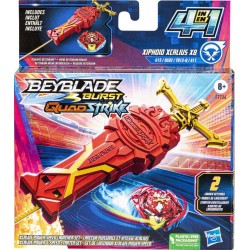 Hasbro Beyblade Burst Quadstrike Xcalius Power Speed Launcher Pack F7726 5010996117144