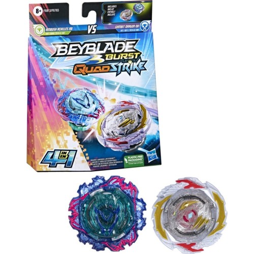 Hasbro Beyblade Burst Quadstrike Fierce Gambit Dragon And Qs Ambush Achiles Dual Pack F6783 / F6813 5010996132567