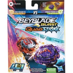 Hasbro Beyblade Burst Quadstrike Fierce Ambush Nyddhog Qs Chain Poseidon K8 Dual Pack F6783 / F6814 5010996132550