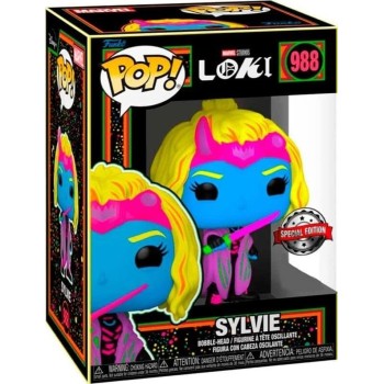 Funko Pop! Marvel Studios Loki - Sylnie (Black Light) (Special Edition) 988 Bobble-Head 62758 889698627580