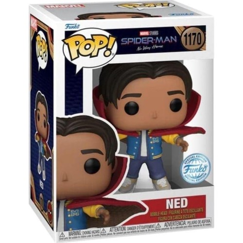 Funko Pop! Marvel Spider-Man No Way Home - Ned (With Cloak) (Special Edition) N.1170 Bobble-Head Vinyl Figure 68368 889698683685