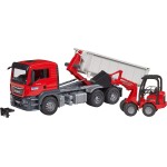 bruder Φορτηγό MAN TGS Με Αποσπώμενο Container Kαι Φορτωτή Schaffer 3767 4001702037673