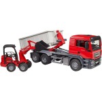 bruder Man TGS Truck With Roll-Off Container And Compact Charger 3767 4001702037673