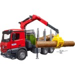 bruder Φορτηγό Mercedes Arocs Μεταφοράς Ξύλων Με Γερανό Kαι 3 Κορμούς 03669 4001702036690