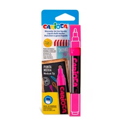 CARIOCA Μαρκαδόρος Υγρής Κιμωλίας Ροζ 43557 8003511235581
