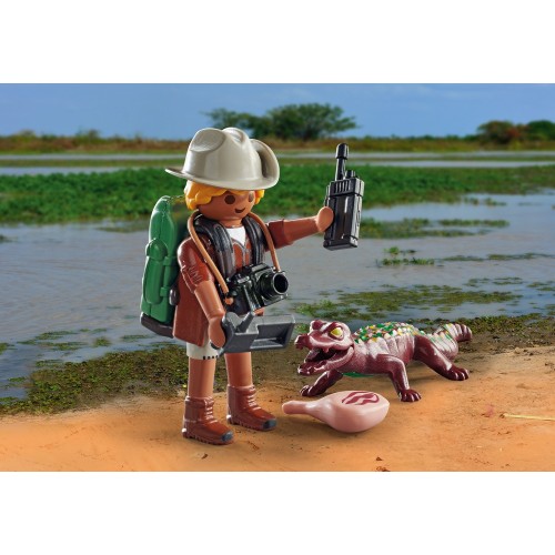 Playmobil Special Plus Researcher With Young Caiman 71168 4008789711687