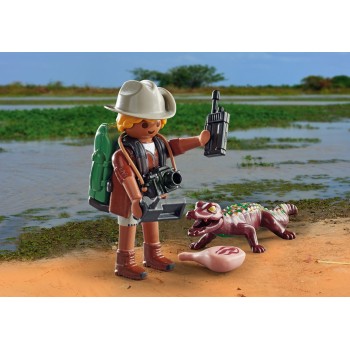 Playmobil Special Plus Researcher With Young Caiman 71168 4008789711687