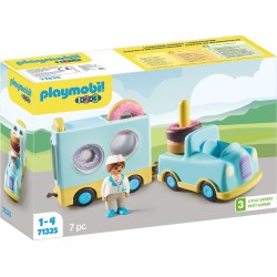 Playmobil 1.2.3 Crazy Donut Truck With Stacking And Sorting Feature 71325 4008789713254