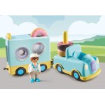 Playmobil 1.2.3 Crazy Donut Truck With Stacking And Sorting Feature 71325 4008789713254