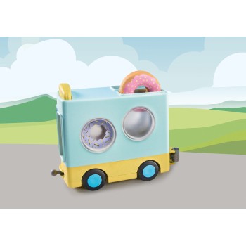 Playmobil 1.2.3 Crazy Donut Truck With Stacking And Sorting Feature 71325 4008789713254