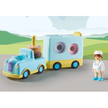 Playmobil 1.2.3 Φορτηγάκι Ντόνατ 71325 4008789713254