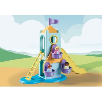 Playmobil 1.2.3 Adventure Tower With Ice Cream Booth 71326 4008789713261