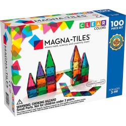 magna tiles Μαγνητικό Παιχνίδι 100 Κομματιών Clear Colors 04300 631291043003