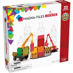 magna tiles Μαγνητικό Παιχνίδι 32 Κομματιών Builder 21632 850025176040