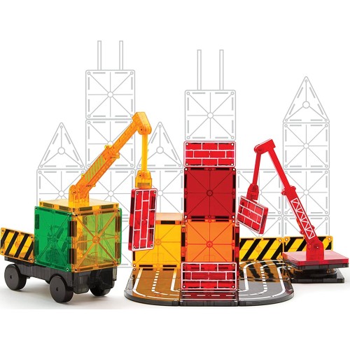 magna tiles Μαγνητικό Παιχνίδι 32 Κομματιών Builder 21632 850025176040