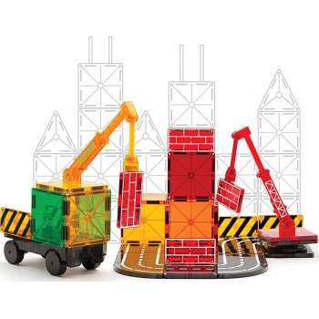 magna tiles Μαγνητικό Παιχνίδι 32 Κομματιών Builder 21632 850025176040