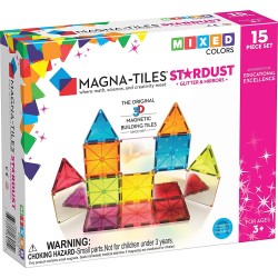 magna tiles Μαγνητικό Παιχνίδι 15 Κομματιών Stardust 18915 631291189152
